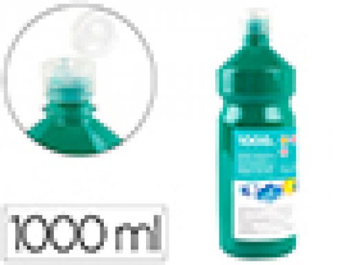 Guache escolar liderpapel 1000 ml verde escuro , Liderpapel , 59228 , 8423473592285